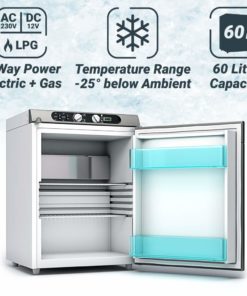 , Bluefin Active 3-Way Absorption Mini Fridge Freezer AC | DC | GAS Powered (43L | 60L)